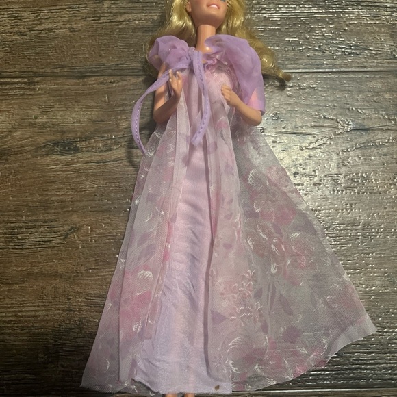 Mattel Other - Vintage 1984 Dreamtime Barbie 80's Mattel Blonde Hair Purple Gown Dream Doll